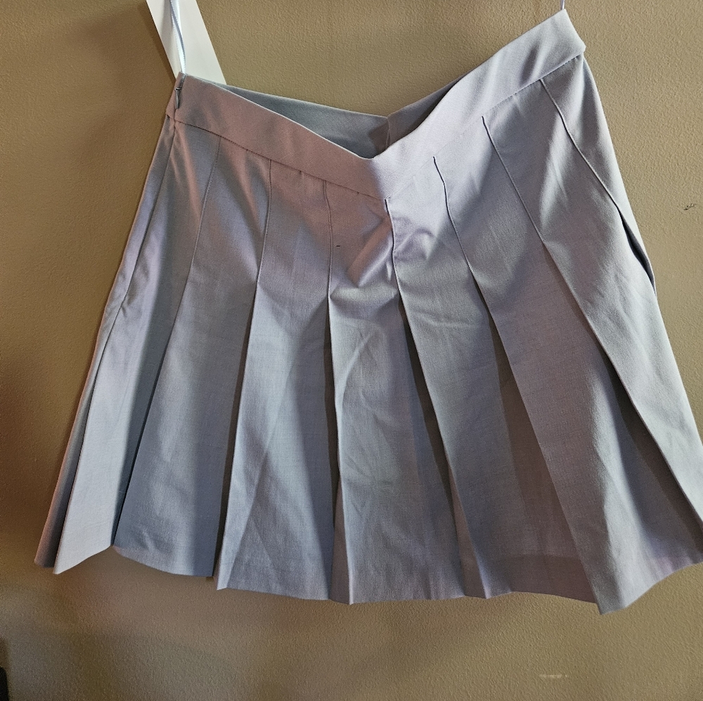 Uniqlo light blue Pleated mini skirt size L